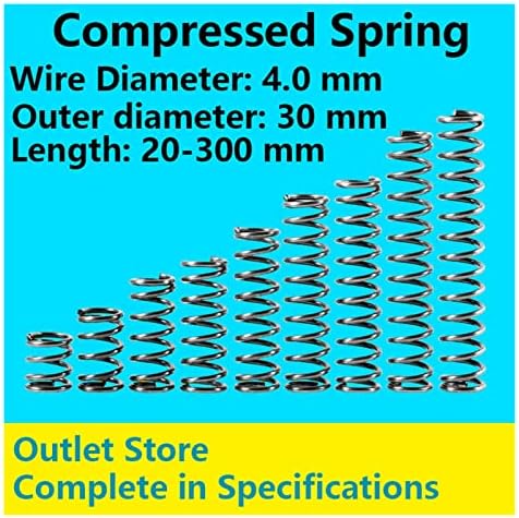 Compressão Spring Retorno Spring Compressão Pressão Fio da mola Diâmetro de 4,0 mm, diâmetro externo