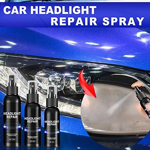 Limpador de farol de carros de 100 ml, Morechioce Car Farol Removendo Spray Spray Automóvel Reparo Fluido Proteção