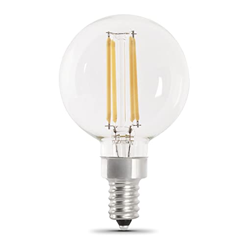 Feit Electric BPG1660927CAFIL 5,5 WATT E12 G16-1/2 LED LED branco macio Bulbos de lâmpadas 2 contagem
