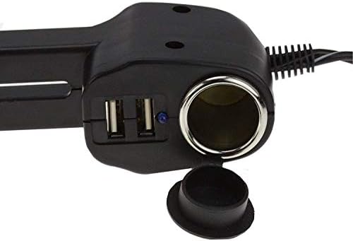 Navitech USB Port 4.2A Montagem do apoio de cabeça com carregador de carro integrado compatível com meberry 10 comprimido