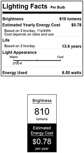 Iluminação de Westinghouse 4518320 6,5 Watt St20 Lâmpada LED de filamento transparente, Base média, 6-pacote