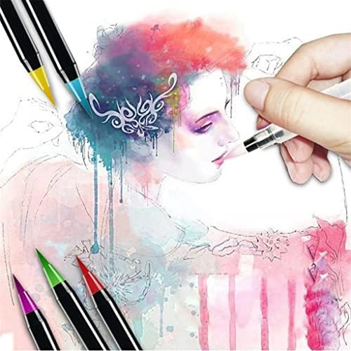 Floyinm 48/72 Color Watercolor Brush Pen Art Marker Painter de feltro Pintor de escova macia