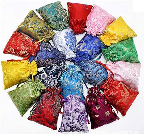 Snadulor, sacos de kit, 20 PCs Chineses Jewelry Silk bolsa Bolsa Brocade Presente, jóias, presentes, sacos de doces