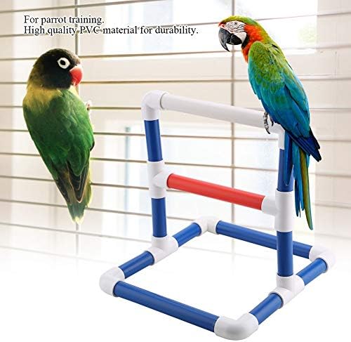 Treinamento Stand Pet Bird Table Perch Stands PVC Bird Standing Platform Bird Baom Stand Rack