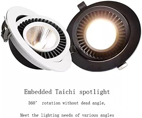 LED LED CCTUNG LEVATO RESPONDIDADO, Spotlight Cob White Aluminium Lamp Led Led Light Robing Light
