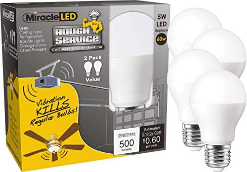 Miracle LED LED de lâmpada de ventilador de 2 watts Ultra Saver, 4 pacote