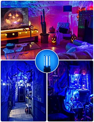 Jandcase G9 Bulbos LED Luz azul, lâmpadas azuis 5W 40W Halogen equivalente, LED Blue Lights G9 Base, lâmpadas de iluminação decorativa para lustres de cristal, Halloween, iluminação de Natal, 5 pacote